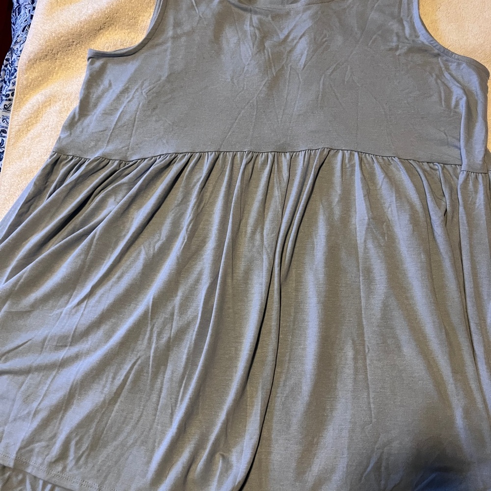 Zenana Outfitters Blue Tank Top